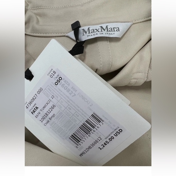 Max Mara new with tags Garbardine cape - Picture 5 of 11